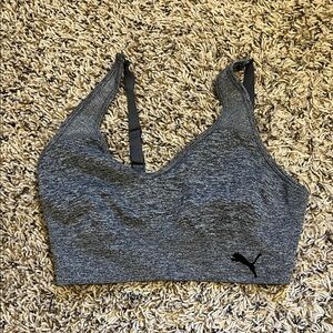 Puma Charcoal Heather Sports Bra